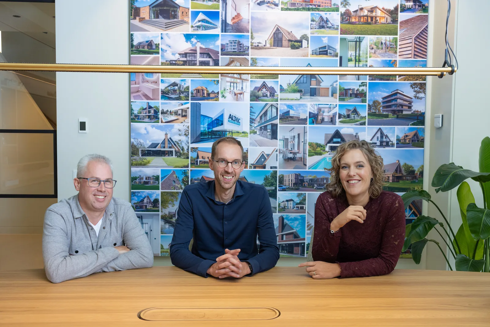 Markus van Dongen, Sander Bongers en Marjan Bongers, het management team van Bongers Architecten.