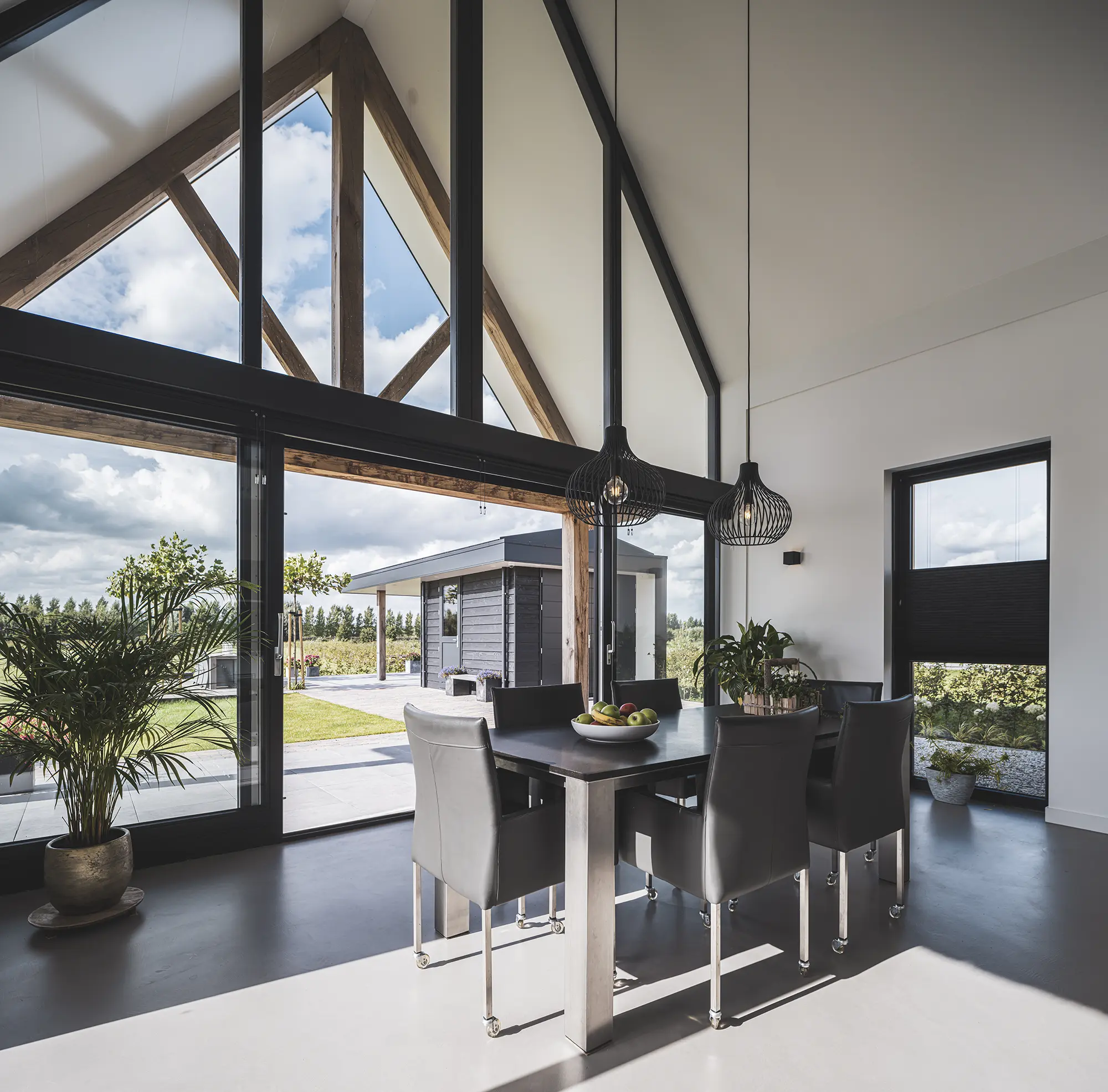 Landelijke moderne woning in Vleuten aannemer Buitenhuis villabouw, architect Bongers architecten uit Oud Alblas