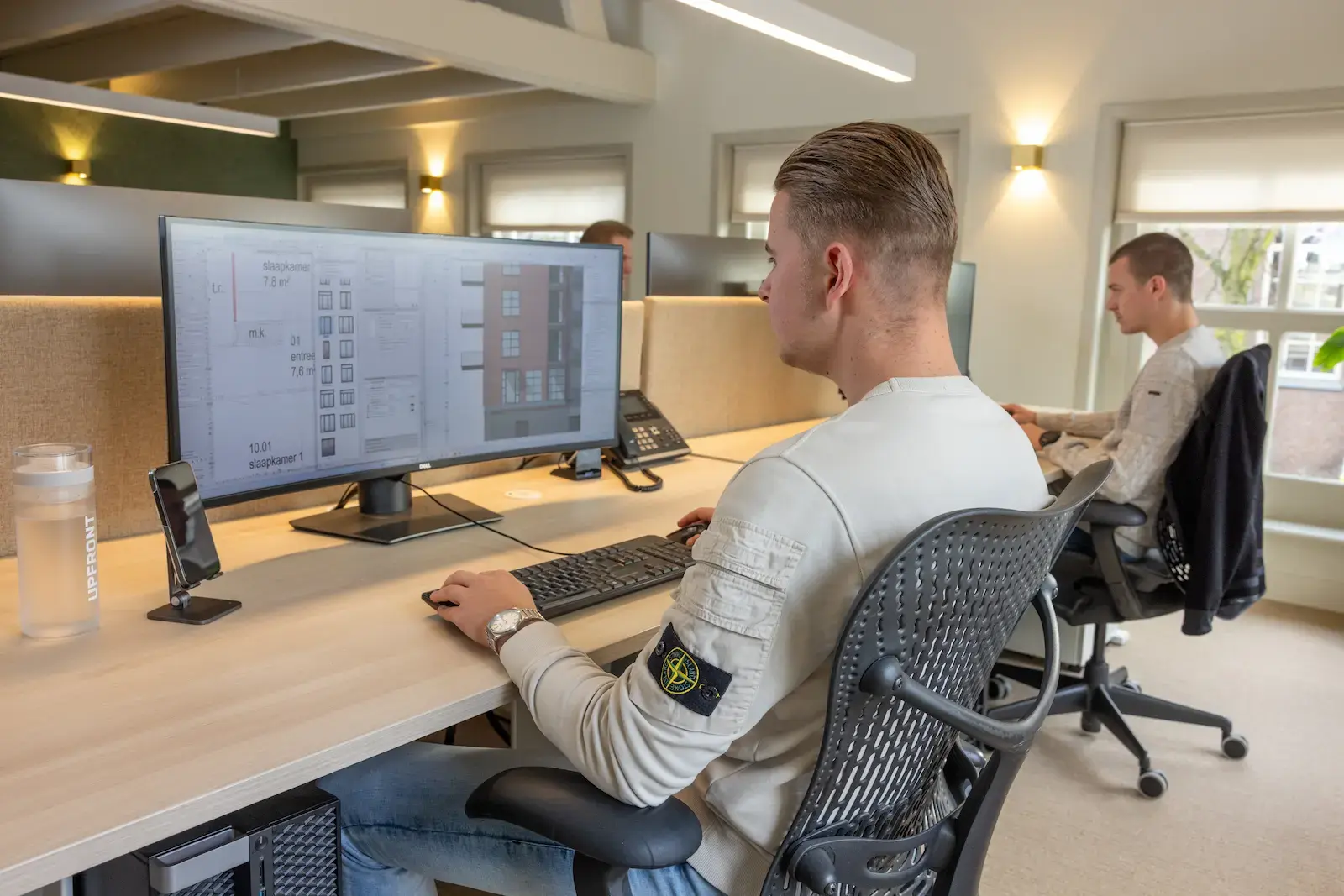 Bongers Architecten 199 Technisch tekenaars aan het werk