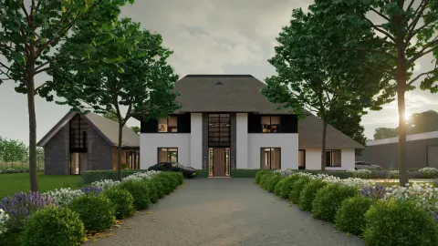 Landelijk moderne woning in Breskens.